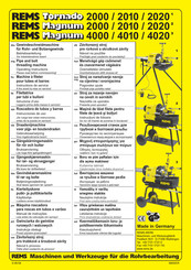 Rems Tornado Serie Instrucciones De Uso