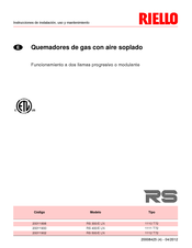 Riello RS 500/E LN Instrucciones De Instalación, Uso Y Mantenimiento