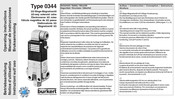 Burkert 0344 Manual De Instrucciones