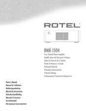 Rotel RMB-1504 Manual De Instrucciones