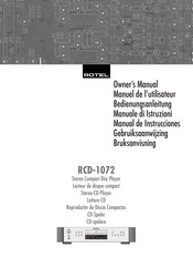 Rotel RCD-1072 Manual De Instrucciones