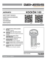 Genesis KOCKON 105 Instrucciones Para La Instalación Y Uso