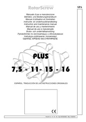 RotarScrew PLUS 7,5 Manual De Uso Y Mantenimiento