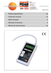 PEWA testo 525 Manual De Instrucciones