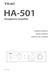 Teac HA-501 Manual Del Usuario