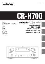 Teac CR-H700 Manual Del Usuario