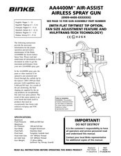 Binks AA4400M Manual Del Usuario