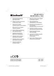 EINHELL GE-CM 18/30 Li Manual De Instrucciones