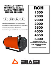 Biasi RCH 2300 Instrucciones Para La Instalacion Uso Y Manutencion