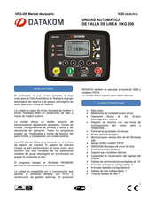 Datakom DKG-209 Manual De Usuario