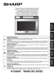 Sharp R-7500AT Manual De Instrucciones