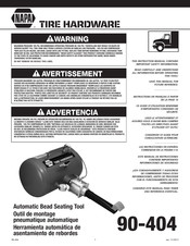 Napa TIRE HARDWARE 90404 Manual De Instrucciones