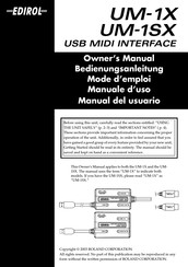 Edirol UM-1X Manual Del Usuario