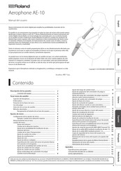 Roland Aerophone AE-10 Manual Del Usuario