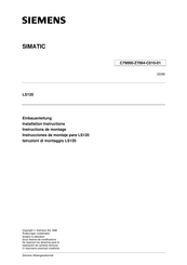 Siemens SIMATIC LS120 Instrucciones De Montaje