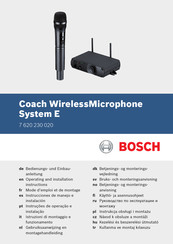 Bosch 7 620 230 020 Instrucciones De Manejo E Instalación