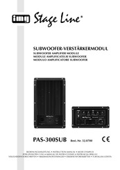 IMG STAGELINE PAS-300SUB Manual De Instrucciones