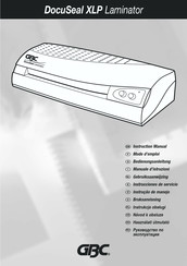 GBC DocuSeal XLP Laminator Instrucciones De Servicio