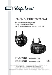 IMG STAGELINE LED-122RGB Manual De Instrucciones