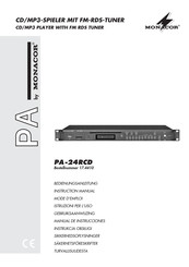 Monacor PA-24RCD Manual De Instrucciones