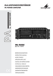 Monacor PA-980S Manual De Instrucciones