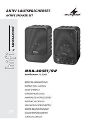 Monacor MKA-40SET/SW Manual De Instrucciones