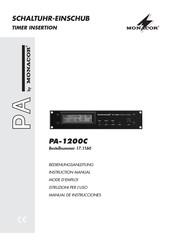 Monacor PA-1200C Manual De Instrucciones