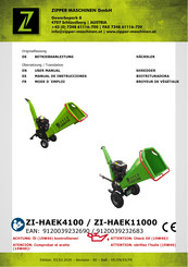 Zipper Maschinen ZI-HAEK11000 Manual De Instrucciones