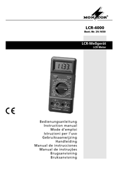 Monacor LCR-4000 Manual De Instrucciones