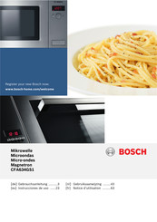 Bosch CFA634GS1 Instrucciones De Uso