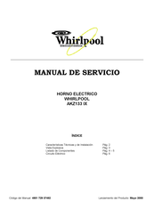 Whirlpool AKZ133 IX Manual De Servicio