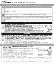 Vitamix Ascent Serie Instrucciones De Uso Y Cuidado