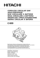 Hitachi C 6DD Instrucciones De Manejo