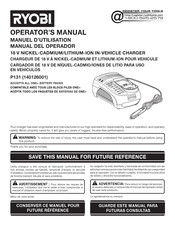 Ryobi P131 Manual Del Operador