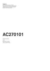 Gaggenau AC270101 Instrucciones De Uso Y Montaje