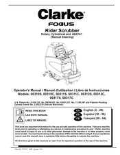 Clarke 00312C Operator's Manual