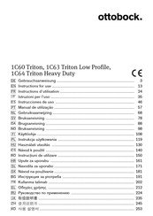 Ottobock 1C60 Triton Instrucciones De Uso