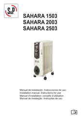 S&P SAHARA 2503 Instrucciones De Uso