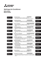 Mitsubishi Electric MXZ-4C80VA Manual De Instalación