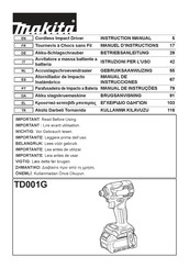 Makita TD001GZ Manual De Instrucciones