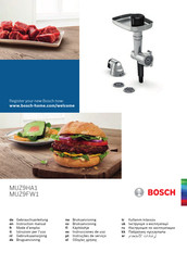 Bosch MUZ9FW1 Instrucciones De Uso