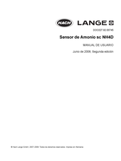 HACH LANGE NH4D sc Manual De Usuario