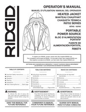 RIDGID R86074 Manual Del Operador