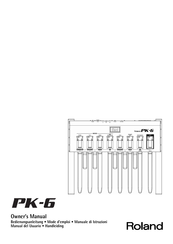 Roland PK-6 Manual Del Usuario