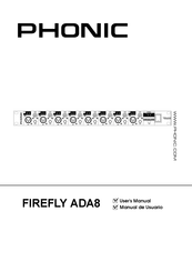 Phonic FIREFLY ADA8 Manual De Usuario