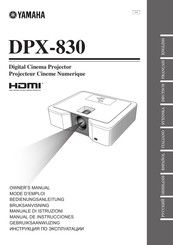 Yamaha DPX-830 Manual De Instrucciones