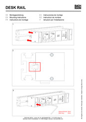 Bachmann DESK RAIL Instrucciones De Montaje