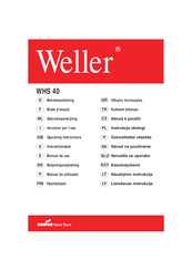 Weller WHS 40 Manual De Uso