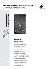 Monacor SAM-1 Manual De Instrucciones