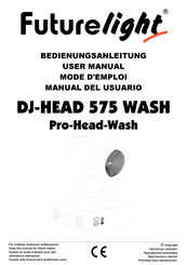 Futurelight DJ-HEAD 575 WASH Manual Del Usuario